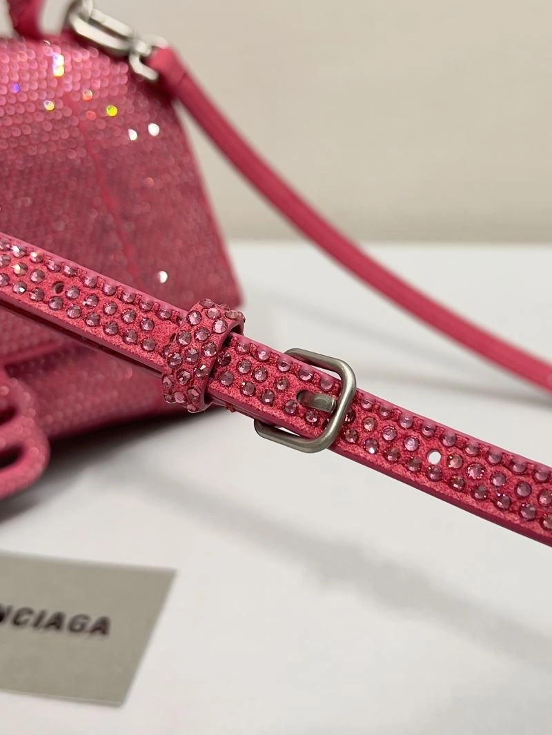 Balenciaga Sparkling Diamond Hourglass Handbag - Ultimate Elegance SmoothTexture 66951