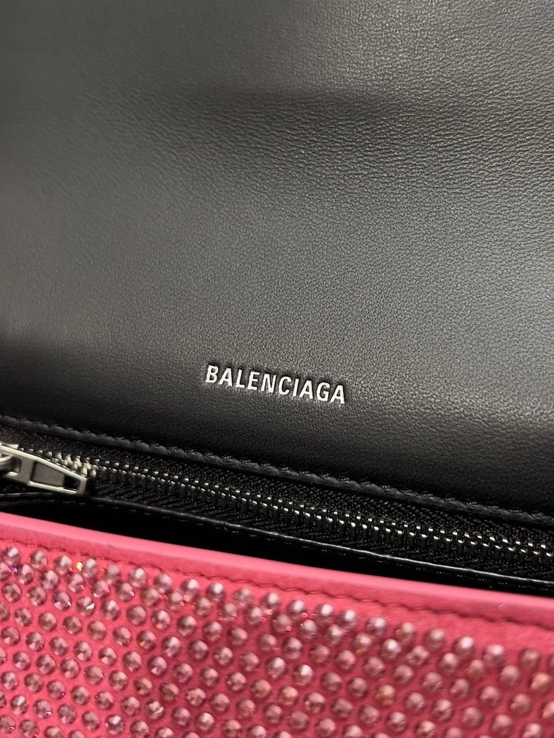 Balenciaga Sparkling Diamond Hourglass Handbag - Ultimate Elegance SmoothTexture 66951