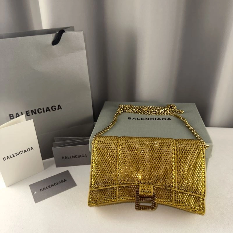 Balenciaga Sparkling Rhinestone Hourglass Chain Bag - Limited Edition OdorResistant 75302