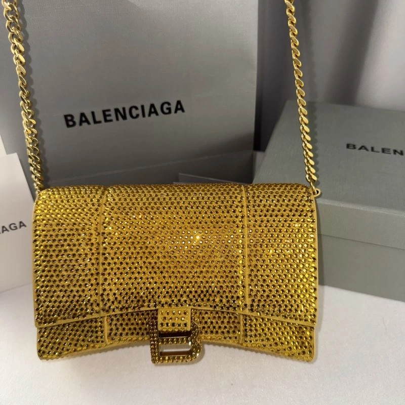 Balenciaga Sparkling Rhinestone Hourglass Chain Bag - Limited Edition OdorResistant 75302