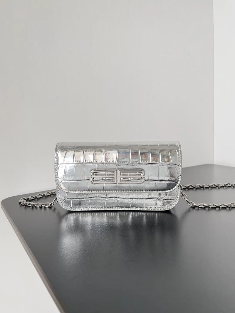 Balenciaga Spring 2022 Gossip Crossbody Bag with Double B Logo SunProtective 78620