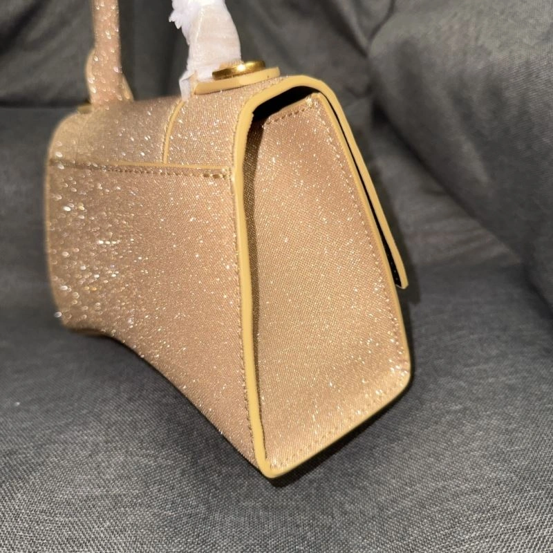 Thermal Balenciaga Starry Gold XS Shiny Hourglass Bag -  Chic 69978