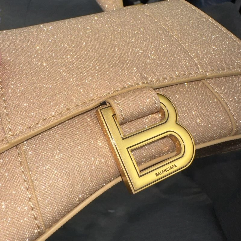 Thermal Balenciaga Starry Gold XS Shiny Hourglass Bag -  Chic 69978