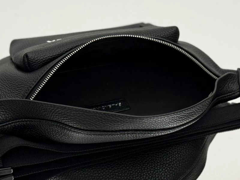 Reliable Balenciaga  All-Leather Waist Bag for Ultimate Body Proportion 66953