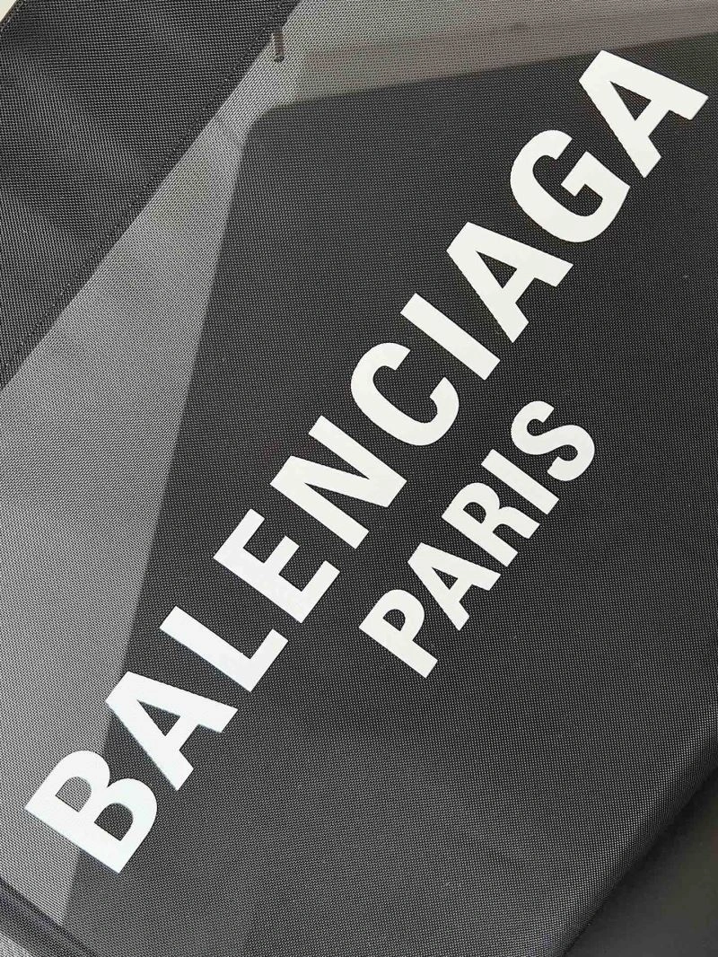 Comfortable Balenciaga Summer 23 Duty Free Mesh Tote Bag with  Pouch 78581