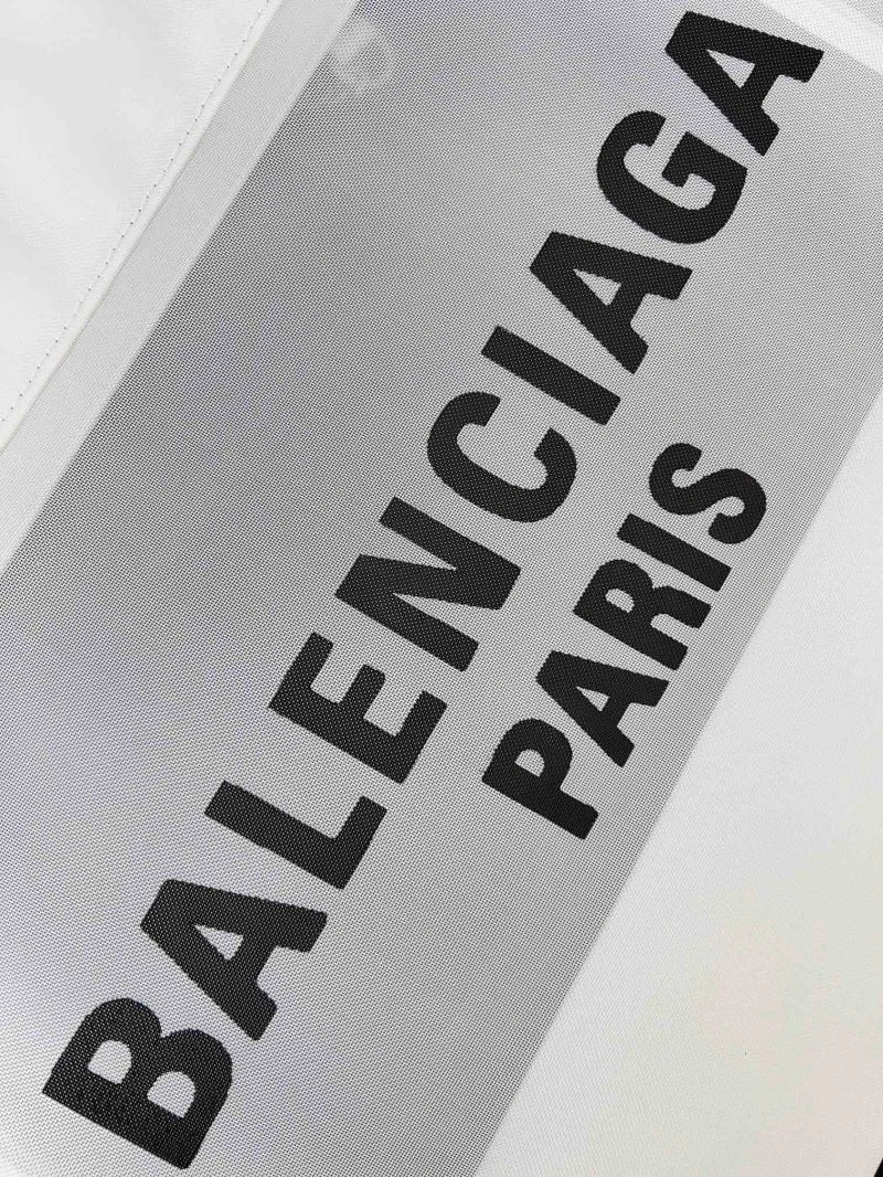 Balenciaga Summer Runway Mesh Tote Bag with Leather-Chain Strap SunProtective 78578