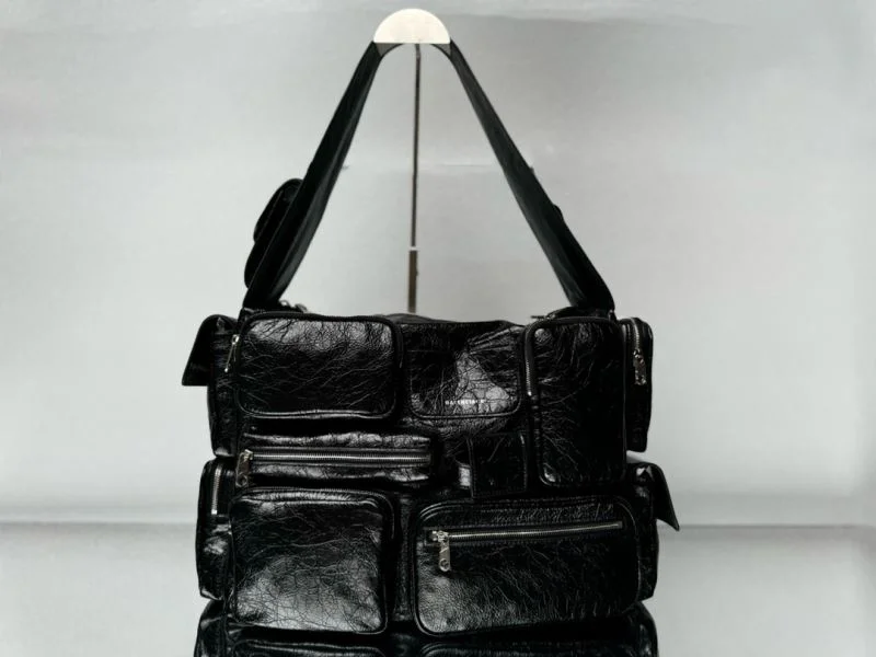OnTrend Balenciaga Superbusy Vintage Lambskin Motorcycle Tote Bag 38292