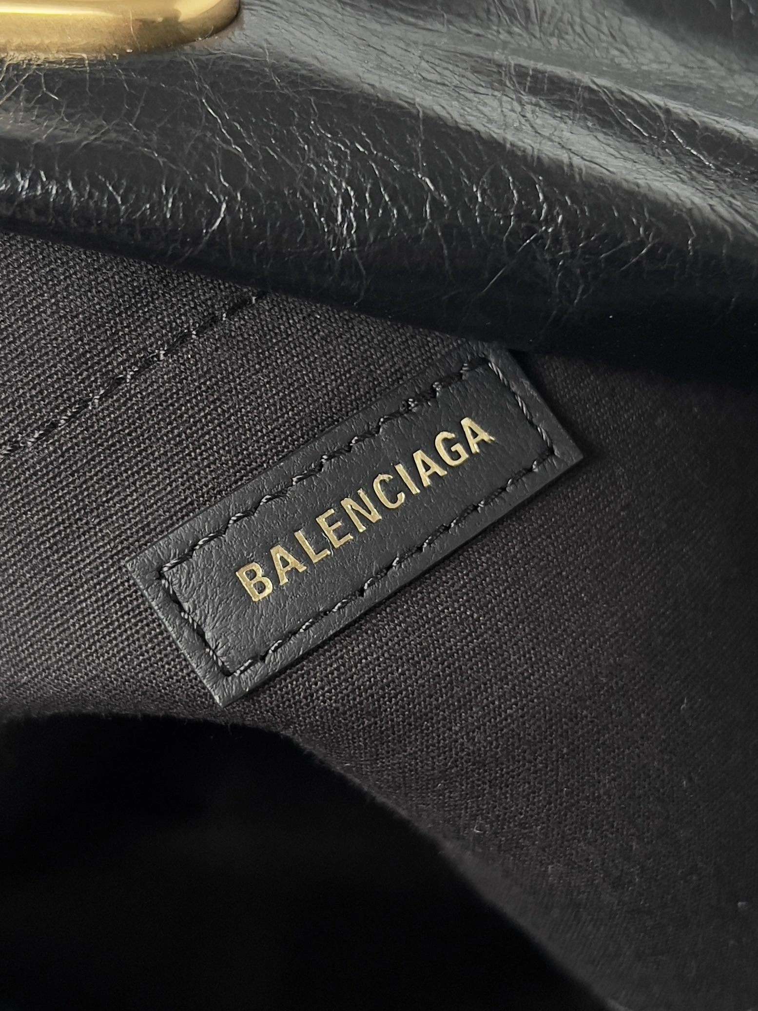 Stretchable Balenciaga Superbusy Vintage Lambskin Shoulder Bag - Dark Punk Tote 64658