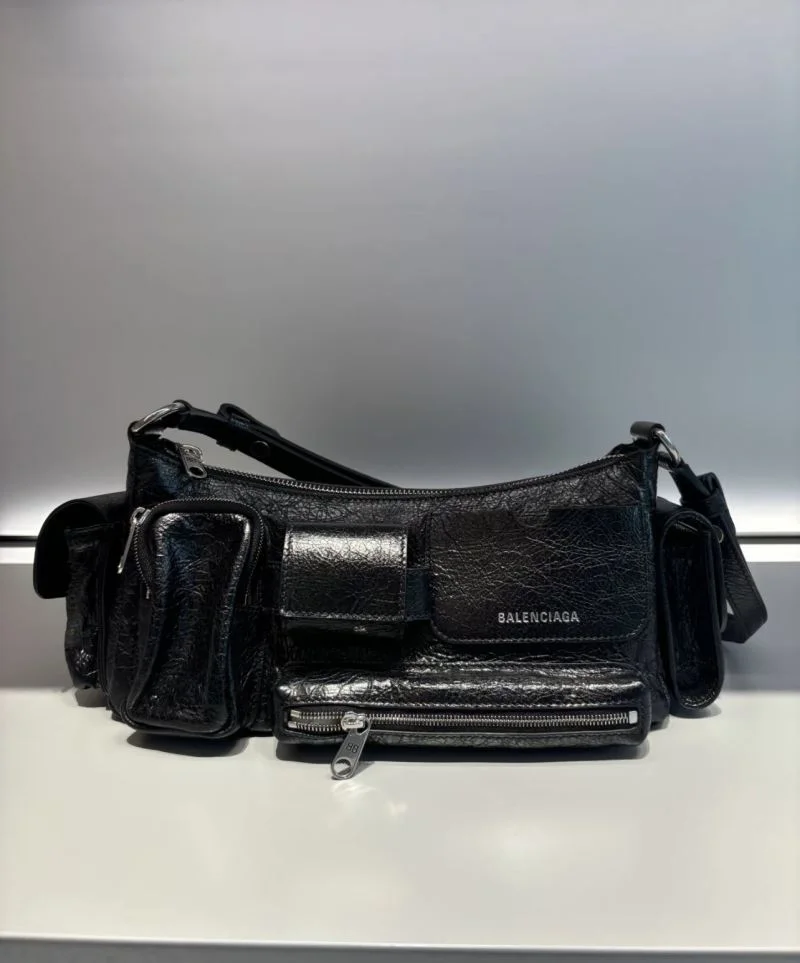 Balenciaga Superbusy Vintage Lambskin Shoulder Bag Chic 38288
