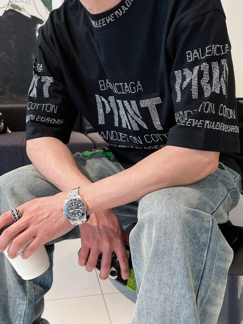 Balenciaga T-Shirts Stretchable 96914