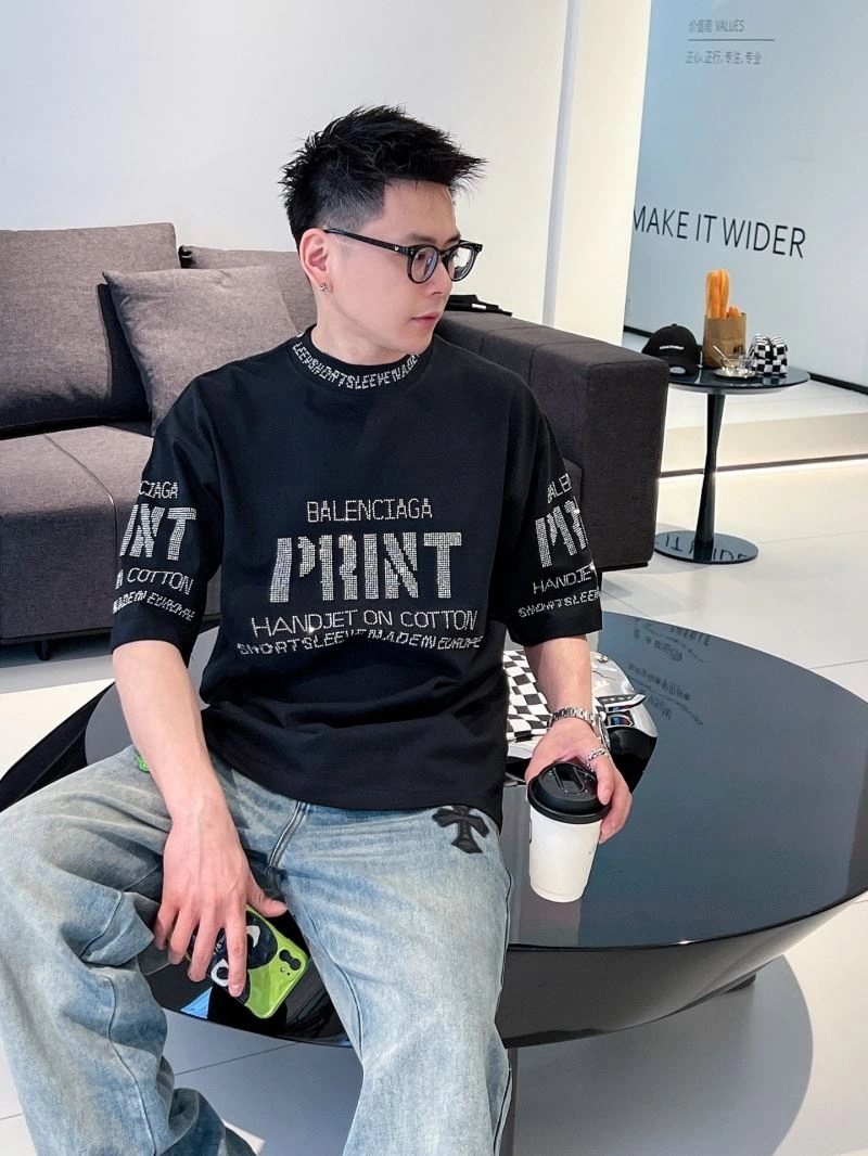 Balenciaga T-Shirts Stretchable 96914