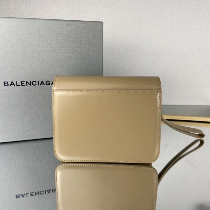 Cozy Balenciaga Third-Gen Big B Tofu Bag in Milk Tea Elegance 78332