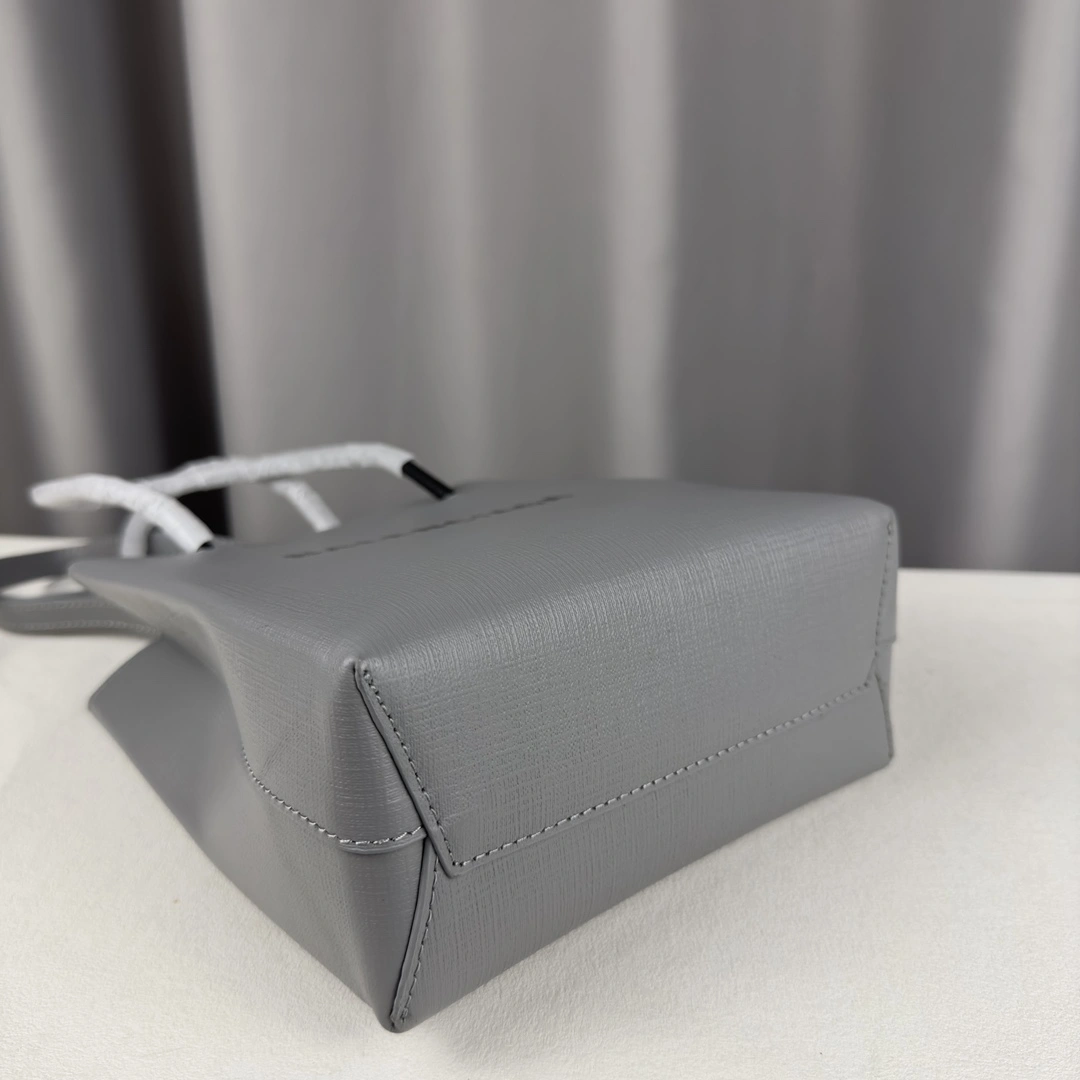 Stylish Balenciaga Toothpick Calfskin Square Shopping Bag with Nappa Handles 60870