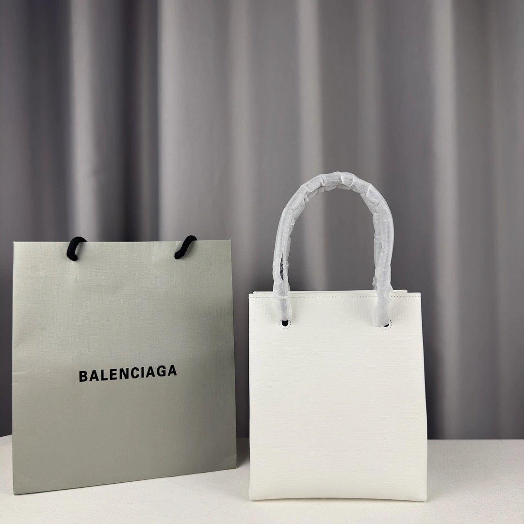 Comfortable Balenciaga Toothpick-Patterned Calfskin Square Bag with Straps 60874