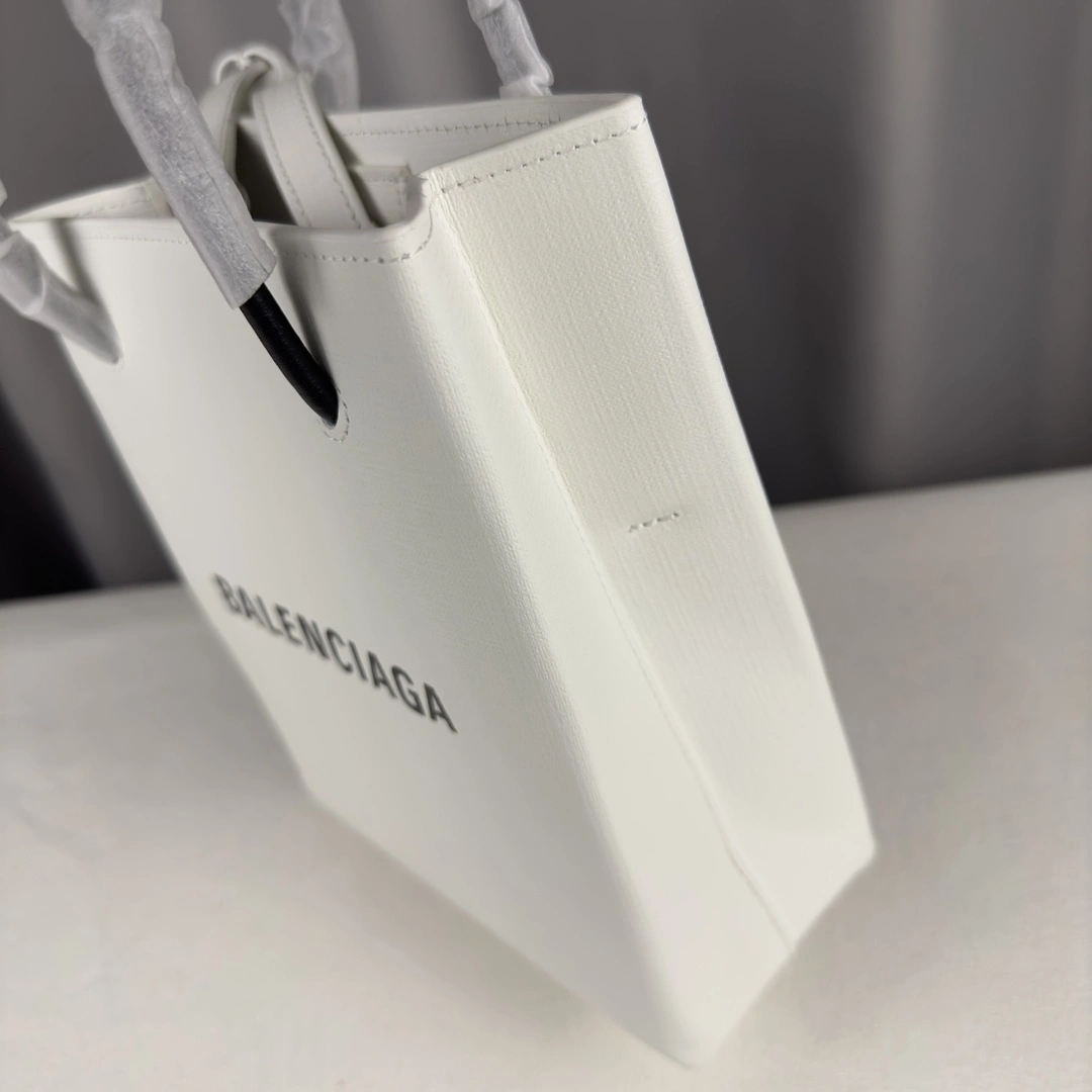 Comfortable Balenciaga Toothpick-Patterned Calfskin Square Bag with Straps 60874