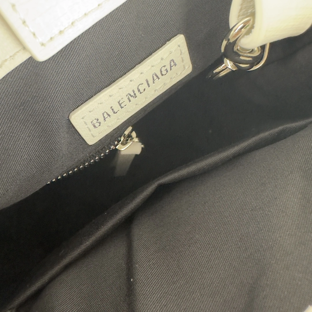 Comfortable Balenciaga Toothpick-Patterned Calfskin Square Bag with Straps 60874