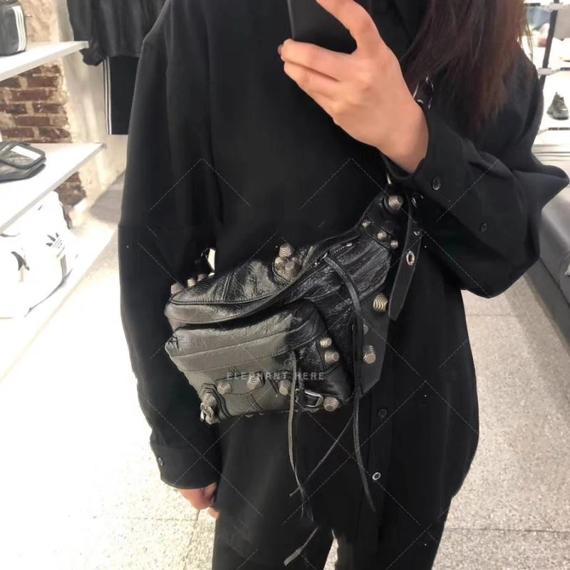 Balenciaga  Unisex Motorcycle Folding Waist Bag - Street Style OnTrend 78563