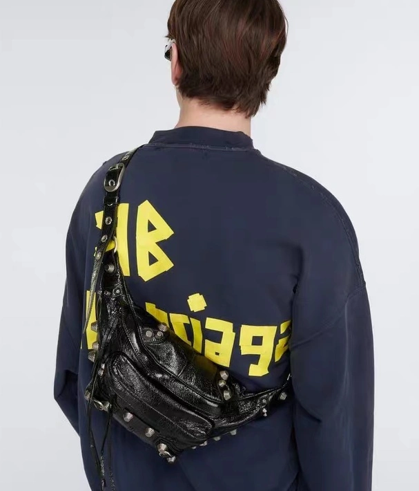 Balenciaga  Street Style Motorcycle Folding Waist Bag - 20x5x19cm Lightweight 78564