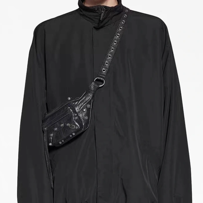 Balenciaga  Street Style Motorcycle Folding Waist Bag - 20x5x19cm Lightweight 78564