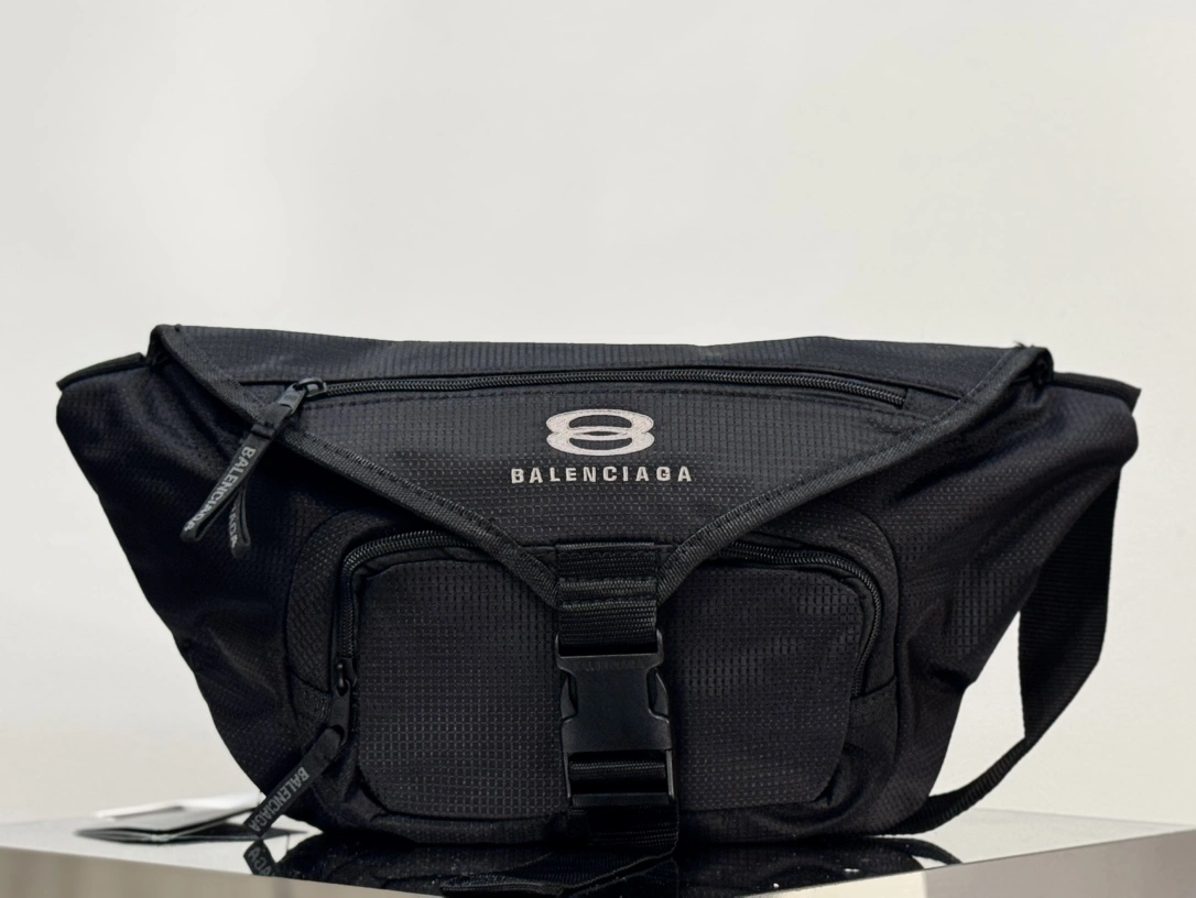 Balenciaga Unity Sport Icon Nylon Waist Bag with Adjustable Strap Sporty 60862