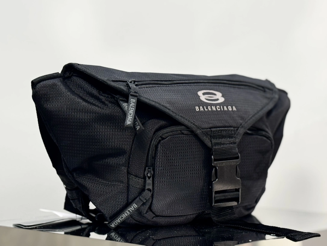 Balenciaga Unity Sport Icon Nylon Waist Bag with Adjustable Strap Sporty 60862