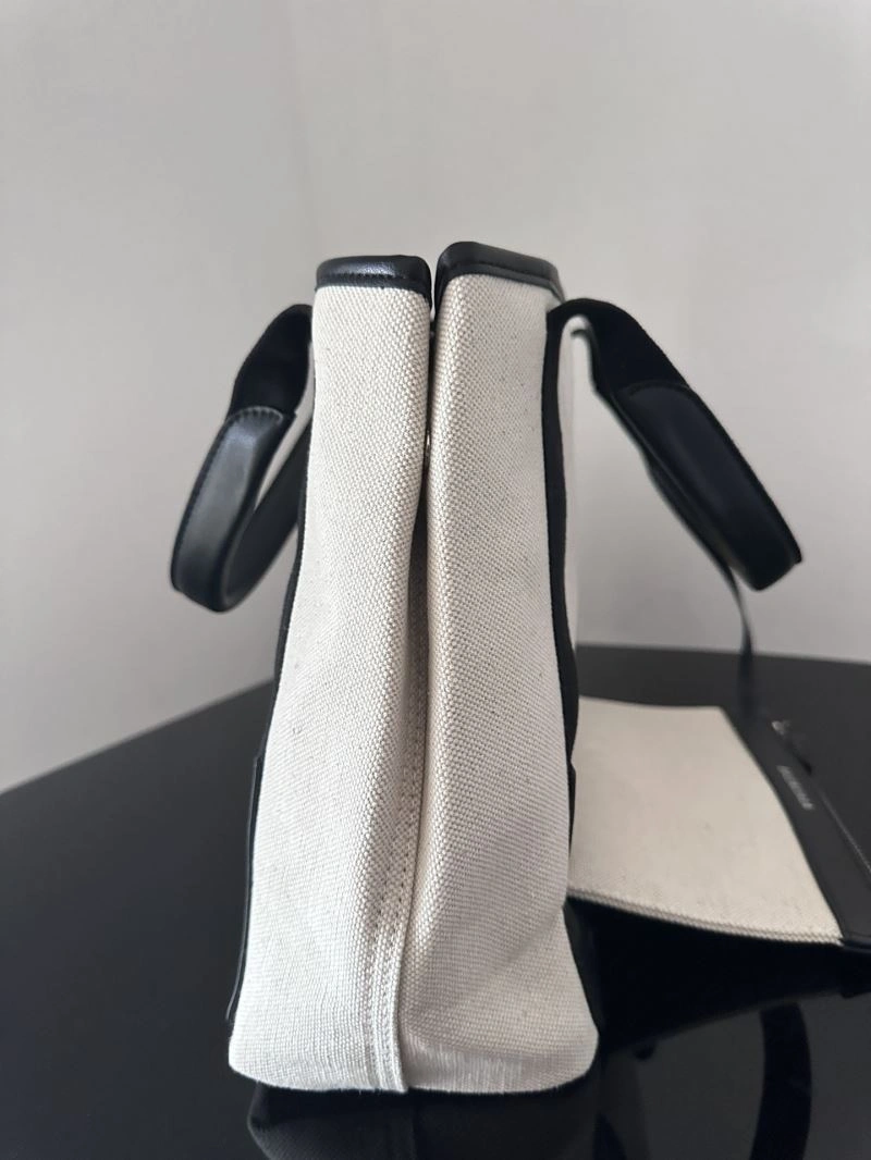 Balenciaga  Navy Canvas Tote with Leather Accents - 30cm Lightweight 67007