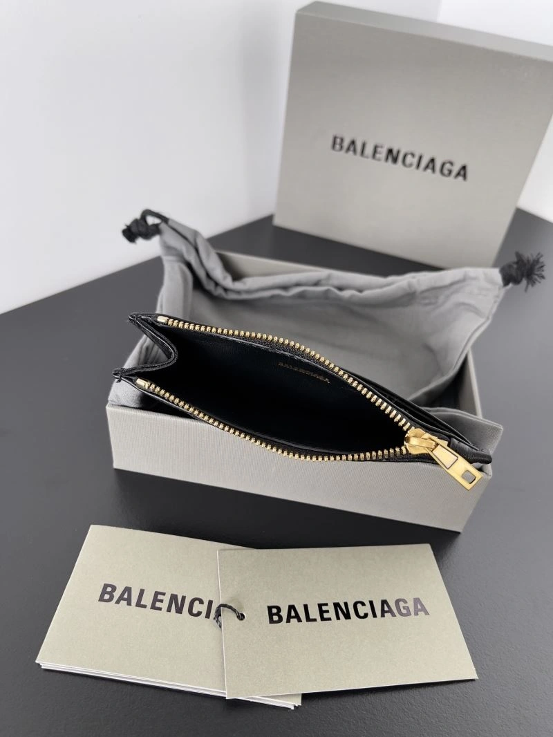 Balenciaga Vintage B-Logo Quilted Coin Purse Wallet Durable 69908