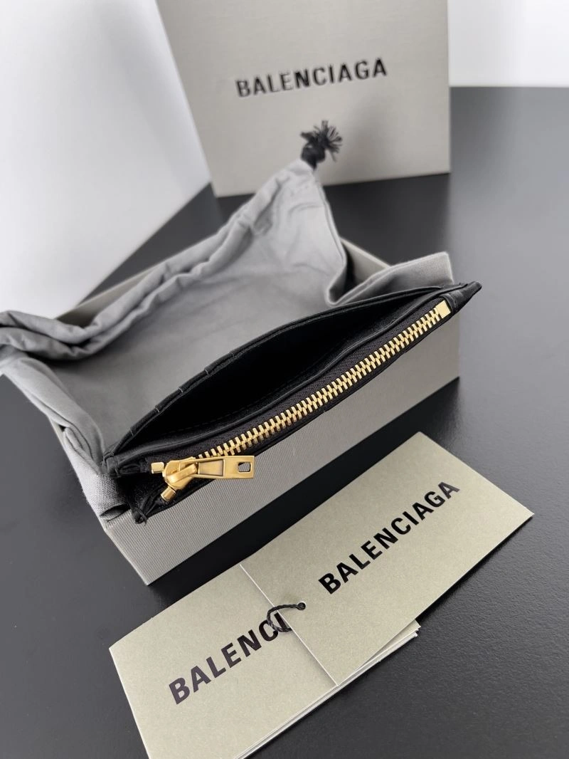 Balenciaga Vintage B-Logo Quilted Coin Purse Wallet Durable 69908