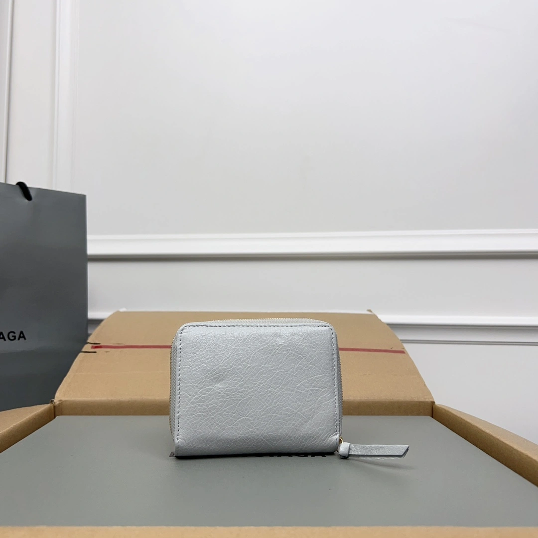Balenciaga Vintage Cracked Leather  Card Holder NewStyle 60850