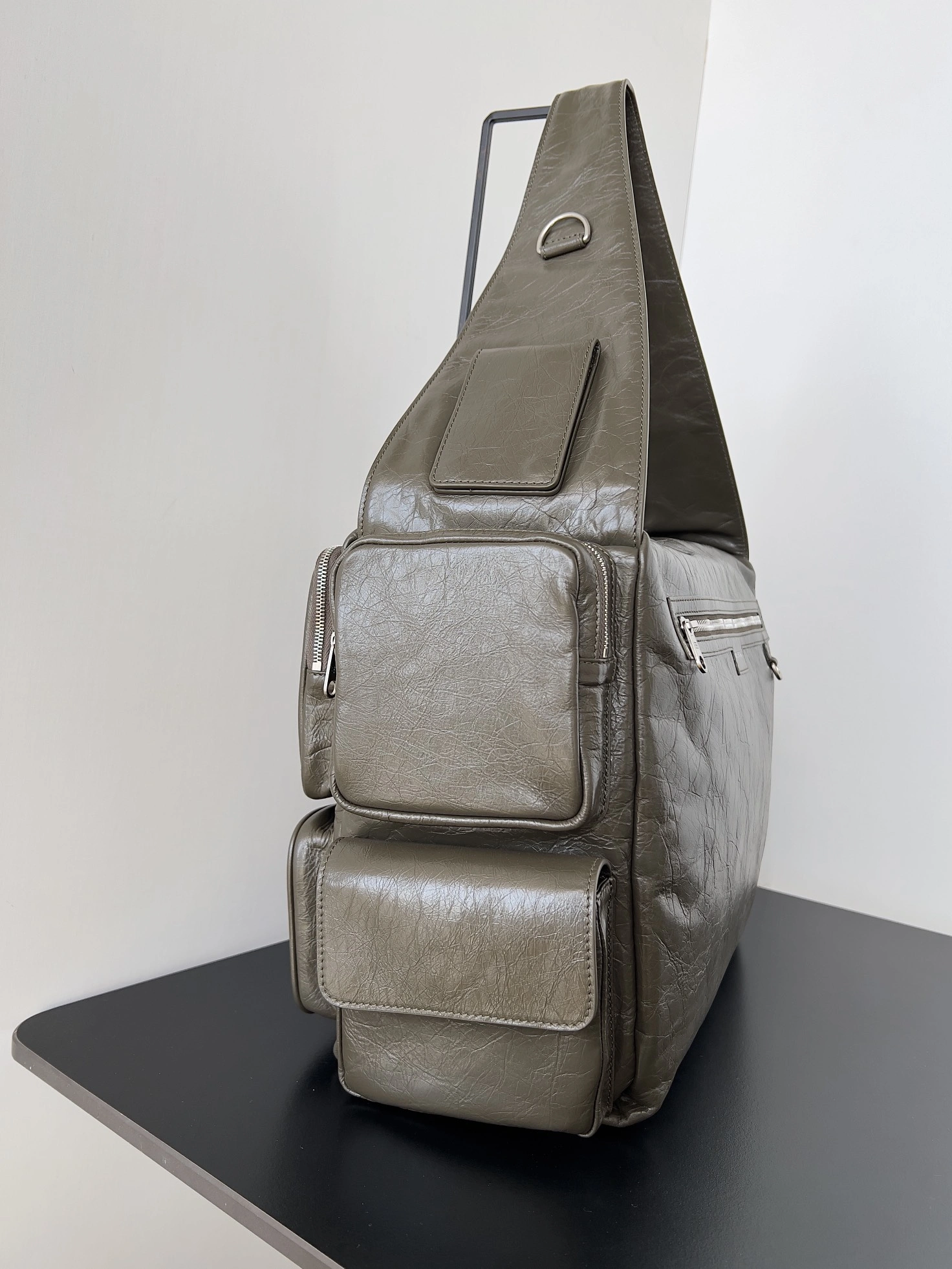 Stretchable Balenciaga Vintage Lambskin  Multi-Function Street Style Tote 64660