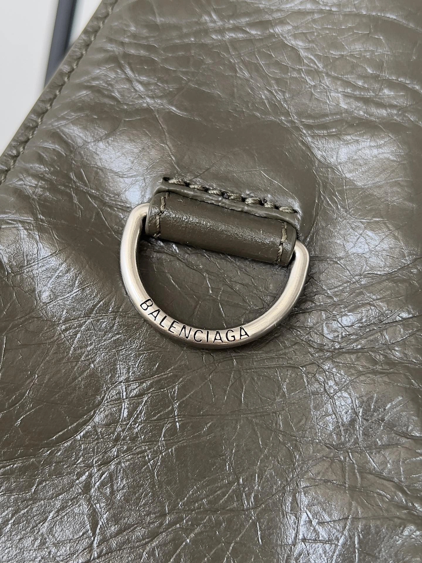 Stretchable Balenciaga Vintage Lambskin  Multi-Function Street Style Tote 64660