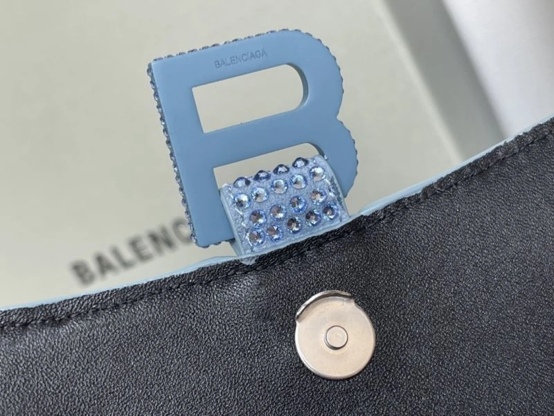 MoistureWicking Balenciaga Water Blue Rhinestone Hourglass Bag 72588