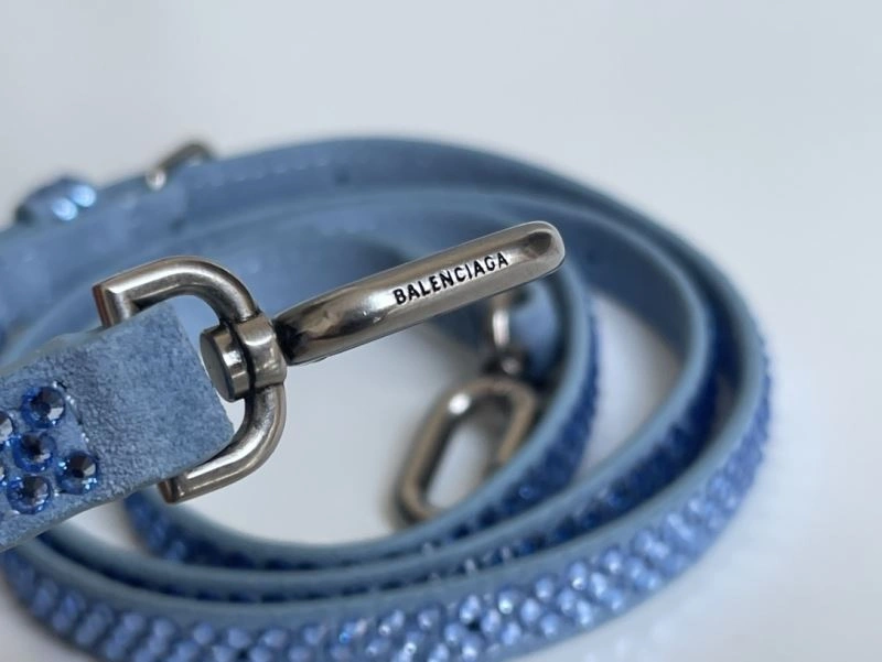 MoistureWicking Balenciaga Water Blue Rhinestone Hourglass Bag 72588