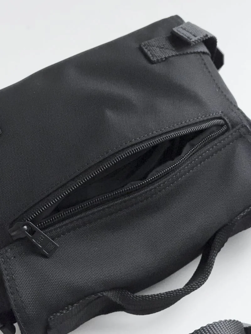 Balenciaga Waterproof Nylon Army Black Messenger Bag AllSeason 38241