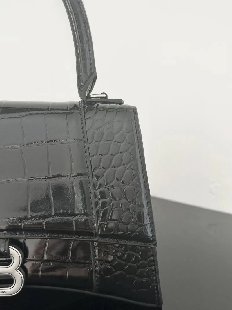 TechFriendly Balenciaga XS Crocodile-Patterned Leather Hourglass Bag 72604