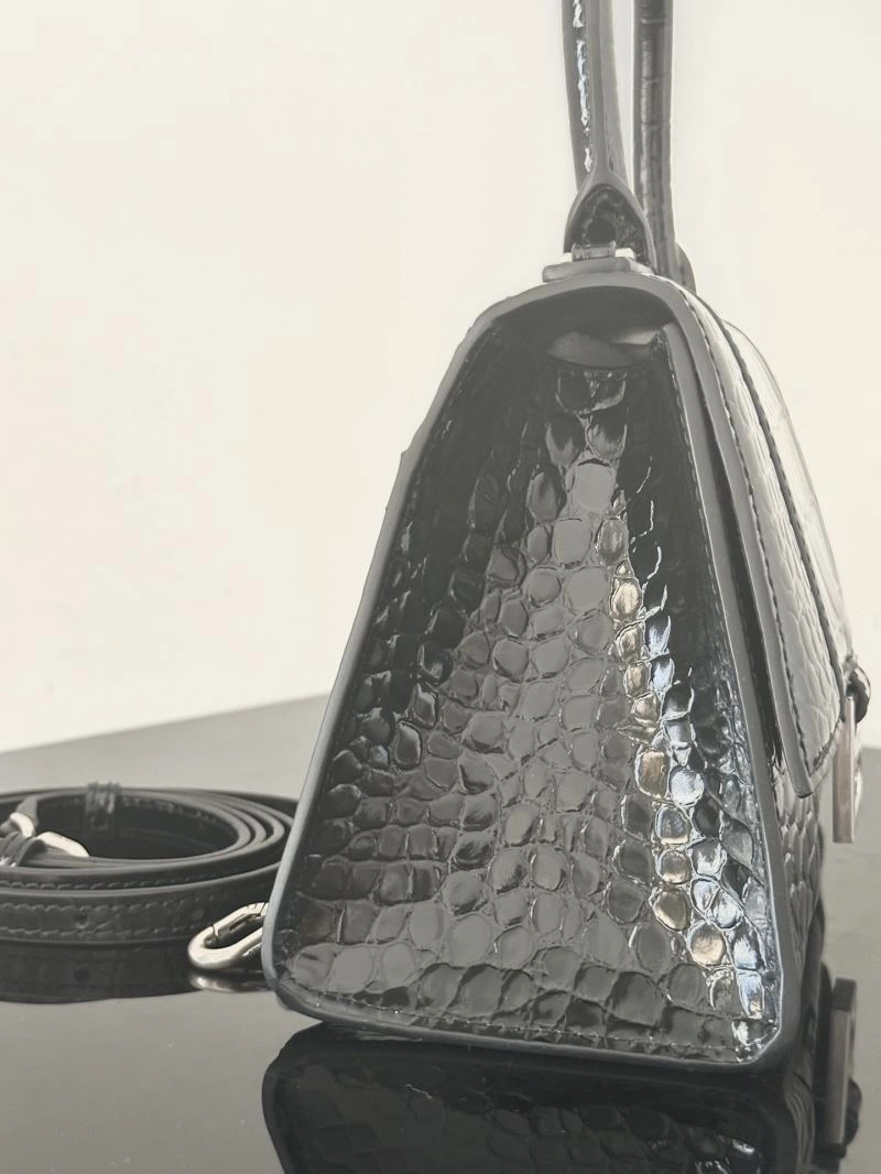 TechFriendly Balenciaga XS Crocodile-Patterned Leather Hourglass Bag 72604