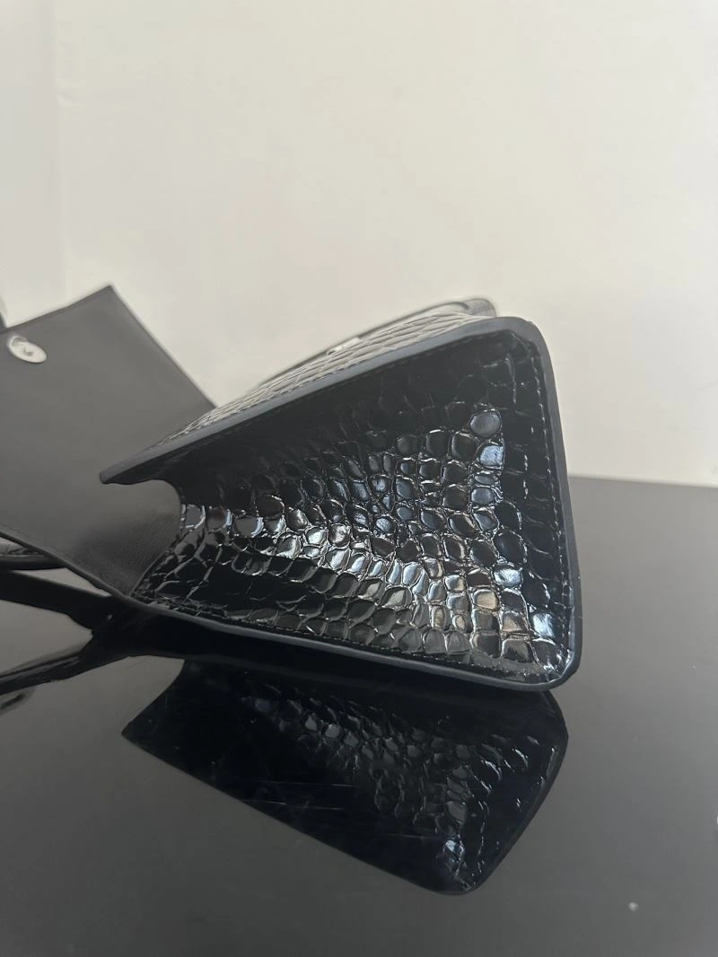 TechFriendly Balenciaga XS Crocodile-Patterned Leather Hourglass Bag 72604