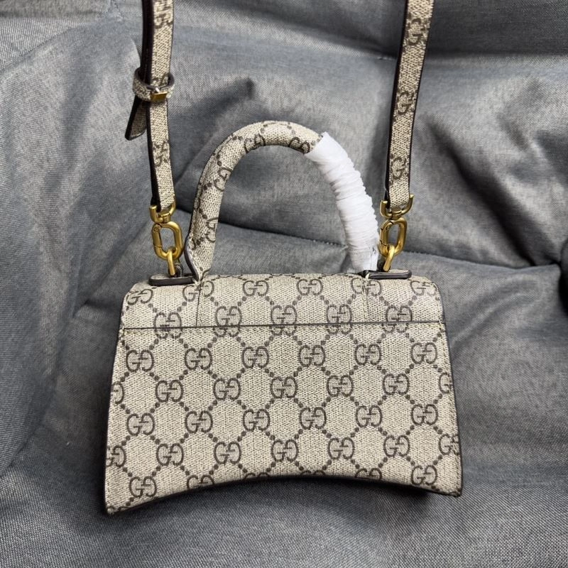 Balenciaga XS Hourglass Crescent Moon Bag in  Cowhide WeatherProof 69976