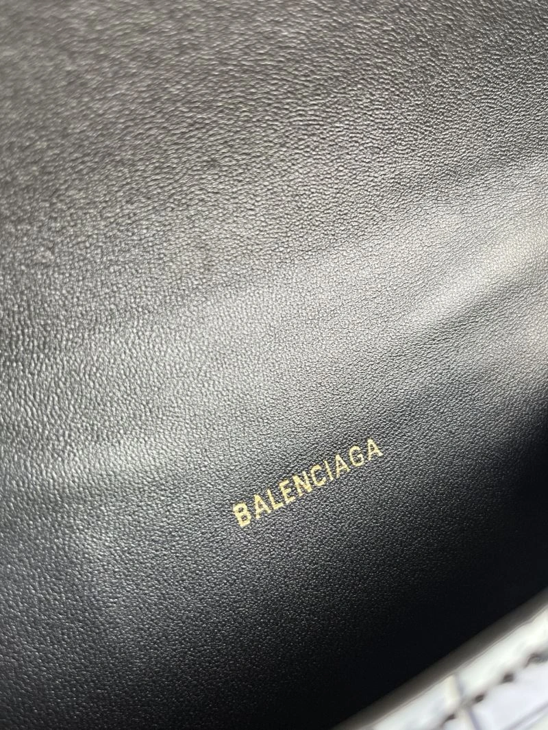BestValue Balenciaga XS Hourglass Crocodile Bag with Gold Hardware 72599
