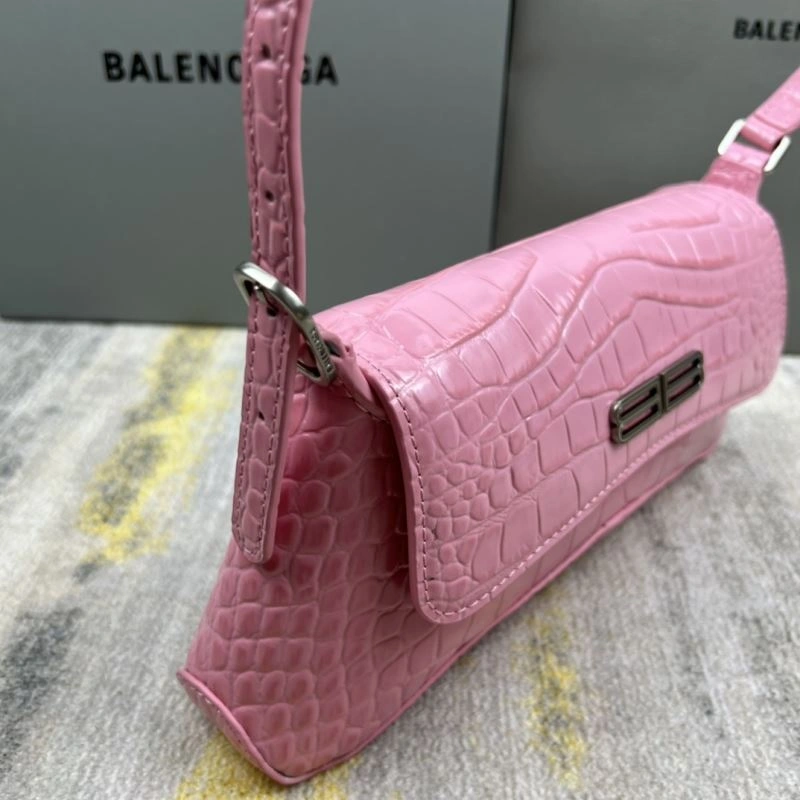 OnTrend Balenciaga XX Lambskin Crocodile Powder Shoulder Bag 78364