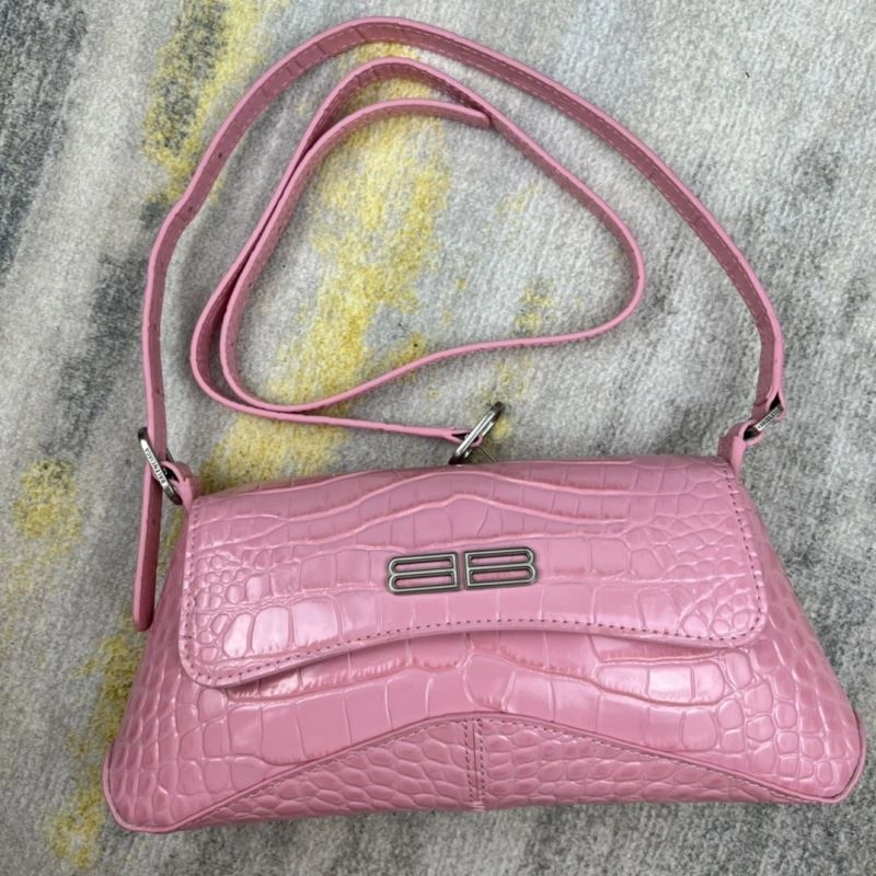OnTrend Balenciaga XX Lambskin Crocodile Powder Shoulder Bag 78364
