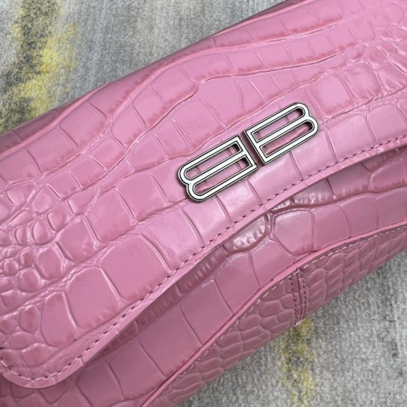 OnTrend Balenciaga XX Lambskin Crocodile Powder Shoulder Bag 78364