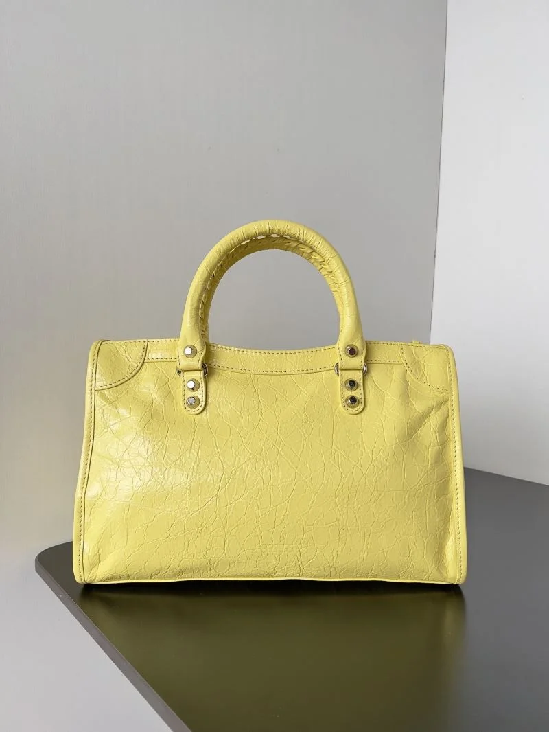 Balenciaga Yellow  Tote Bag - 29.9x19.1x9.9 cm Cozy 70074