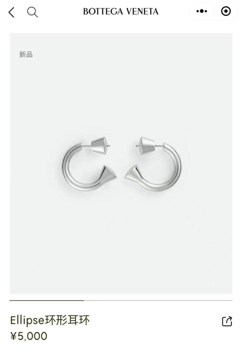 Bottega Veneta Earrings Minimalist 208879