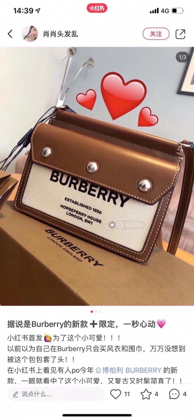 Burberry Satchel Bags FreshLook 64589
