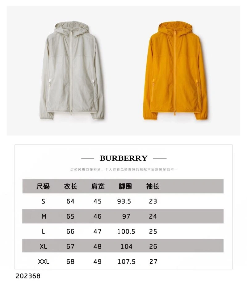 SunProtective Burberry Sunscreen Jacket 103521