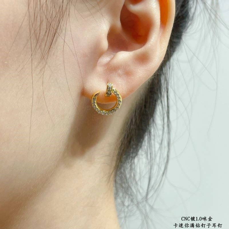 SmoothTexture Cartier Earrings 217301
