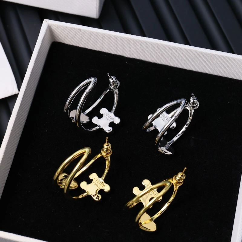 Celine Earrings Minimalist 218614