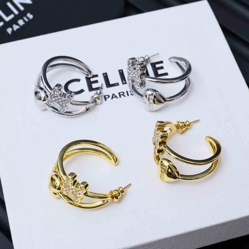 Celine Earrings Minimalist 218614