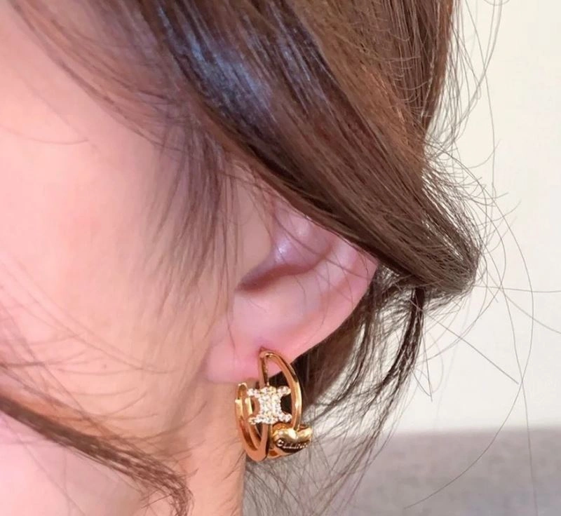 Celine Earrings Minimalist 218614